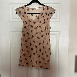 CAbi #981 Tan Sleeveless Blouse